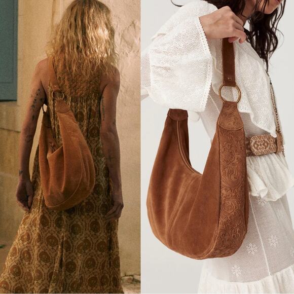 NEW NWT Spell Clair De Lune Suede Bag - Picture 1 of 6